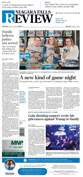 Cover of The Niagara Falls Review