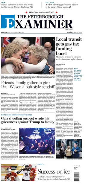 Cover of The Peterborough Examiner