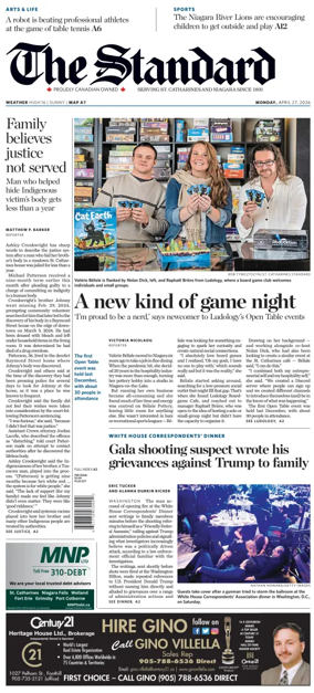 Cover of The Standard (St. Catharines)