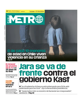Cover of Publimetro Chile