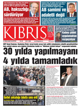 Cover of Kibris Gazetesi