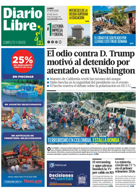 Cover of Diario Libre (Republica Dominicana)