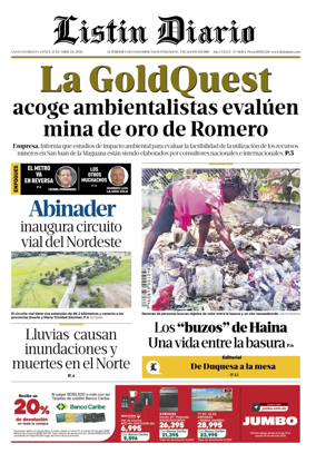 Cover of Listin Diario