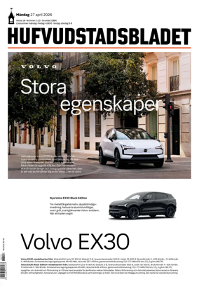 Cover of Hufvudstadsbladet