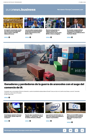 Cover of Euronews Business (Spanish) Compiled Edition