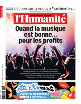 Cover of L'HUMANITE