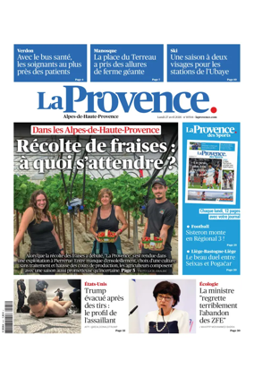 Cover of La Provence Alpes-de-Haute-Provence
