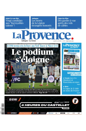 Cover of La Provence Aubagne-La Ciotat