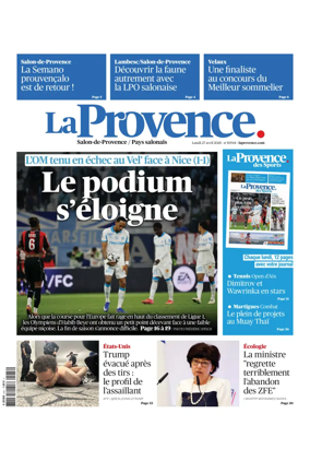 Cover of La Provence Salon-de-Provence / Pays salonais