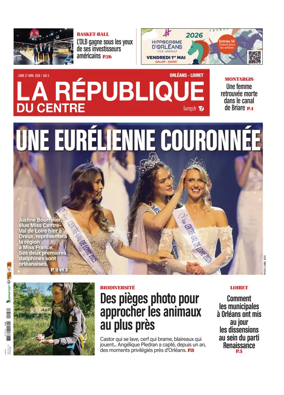 Cover of La Republique du Centre (Orleans - Loiret))