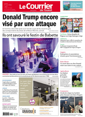 Cover of Le Courrier de l’Ouest (Angers)