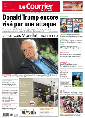 Cover of Le Courrier de l’Ouest (Cholet)