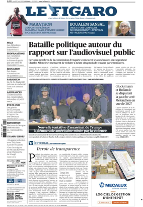 Cover of Le Figaro