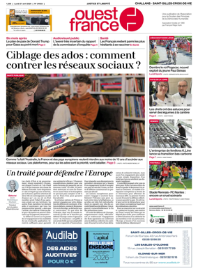 Cover of Ouest France (Challans / Saint-Gilles-Croix-de-Vie)