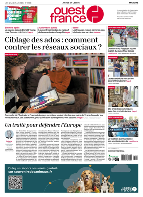 Cover of Ouest France (Manche)