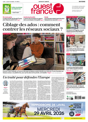 Cover of Ouest France (Mayenne)