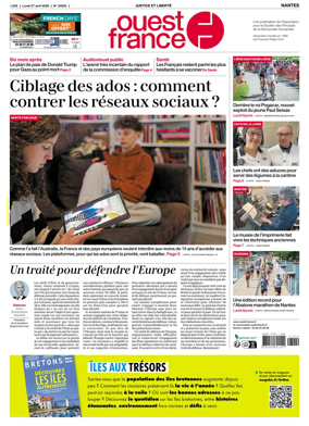 Cover of Ouest France (Nantes)