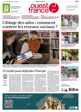 Cover of Ouest France (Orne)