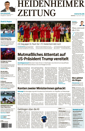 Cover of Heidenheimer Zeitung