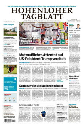 Cover of Hohenloher Tagblatt