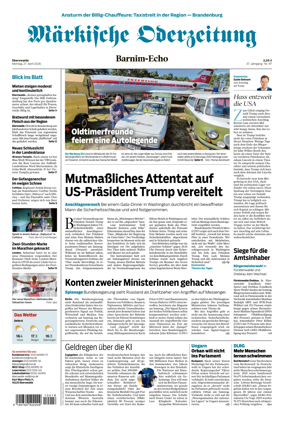 Cover of Markische Oderzeitung Eberswalde