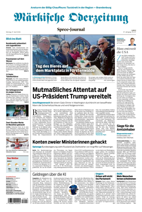 Cover of Markische Oderzeitung Spree-Journal
