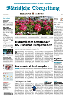 Cover of Markische Oderzeitung Frankfurt (Oder)