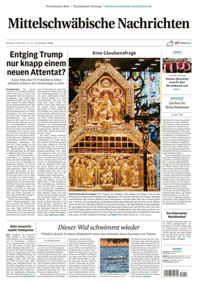 Cover of Mittelschwaebische Nachrichten