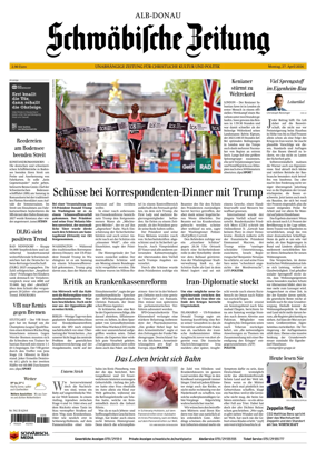 Cover of Schwabische Zeitung (Alb-Donau)