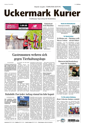 Cover of Templiner Zeitung