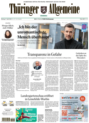 Cover of Thuringer Allgemeine (Sommerda)