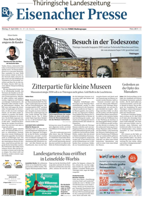 Cover of Thuringische Landeszeitung (Eisenach)