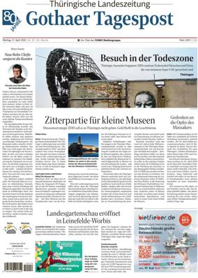 Cover of Thuringische Landeszeitung (Gotha)