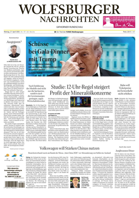 Cover of Wolfsburger Nachrichten (Wolfsburg-Gifhorn)