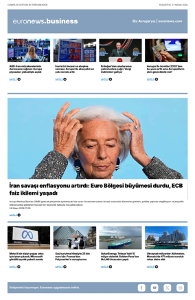 Cover of Euronews Business (Turkish) Compiled Editions
