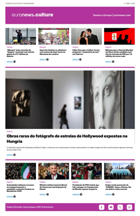 Cover of Euronews Culture and Sport (Portuguese)