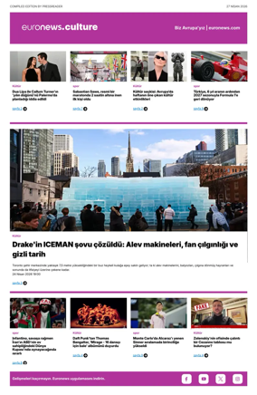 Cover of Euronews Culture and Sport (Turkish) Compiled Edition