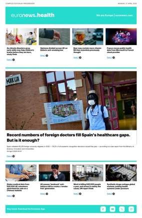 Cover of Euronews Health (English) Compiled Edition