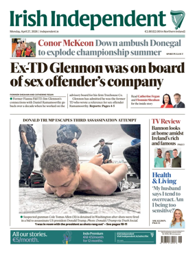 Cover of Irish Independent