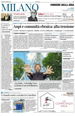Cover of Corriere della Sera (Milano)