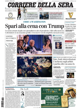 Cover of Corriere della Sera