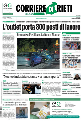 Cover of Corriere di Rieti