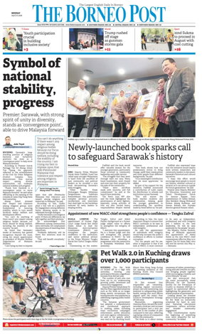 Cover of The Borneo Post (Sarawak)