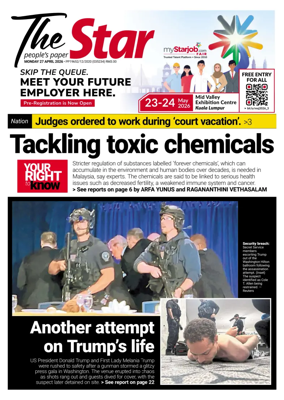 Cover of The Star Malaysia