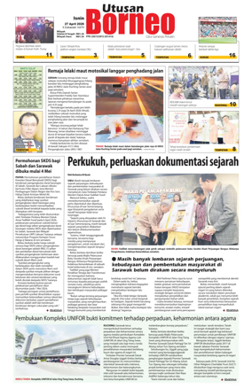 Cover of Utusan Borneo (Sarawak)