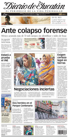 Cover of Diario de Yucatan