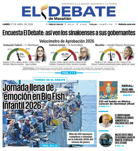 Cover of El Debate de Mazatlan
