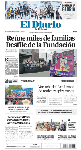 Cover of El Diario de Delicias