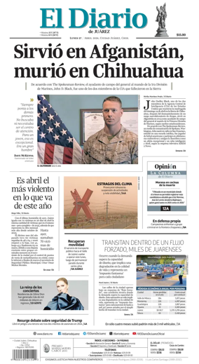 Cover of El Diario de Juarez