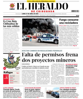 Cover of El Heraldo de Chihuahua